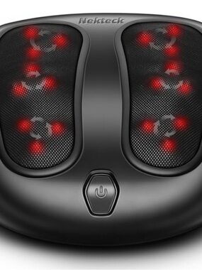 Nekteck Shiatsu Foot Massager with Heat - Black